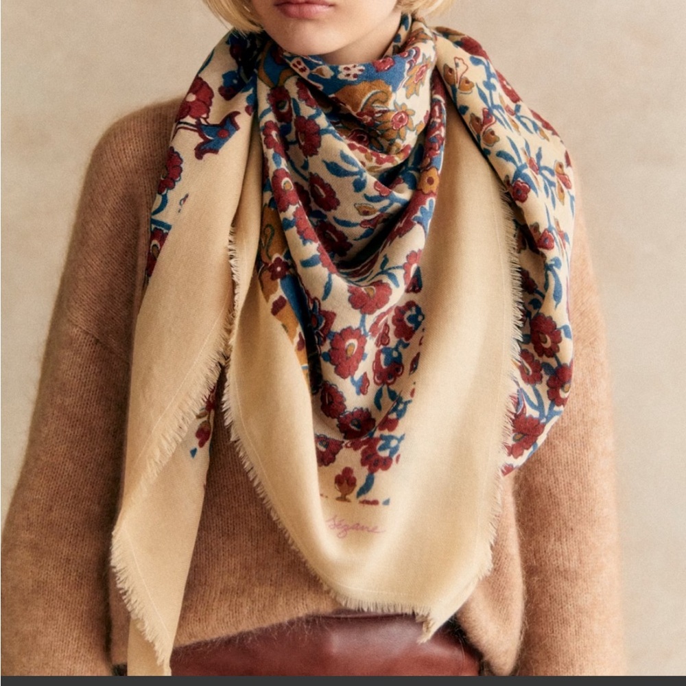 Sézane Pio Scarf - Pastel Forest